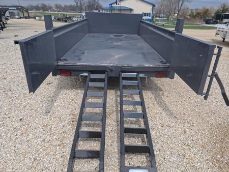 New 2026 Norstar 72 x 12 DCB Dump Trailer with 10K GVWR, Slide-In Ramps, 8 Ply Tires