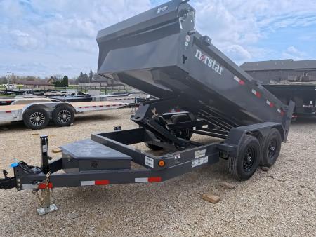 New 2026 Norstar 72 x 12 DCB Dump Trailer with 10K GVWR, Slide-In Ramps, 8 Ply Tires