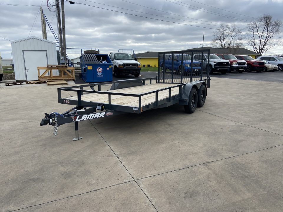 New Lamar 63"X16'UC 7K Utility Trailer