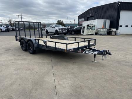 New Lamar 63"X16'UC 7K Utility Trailer