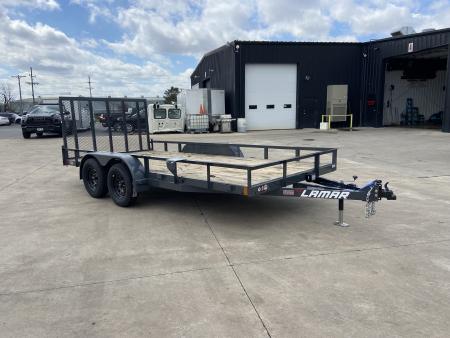 New Lamar 83"X16' UC 7K Utility Trailer