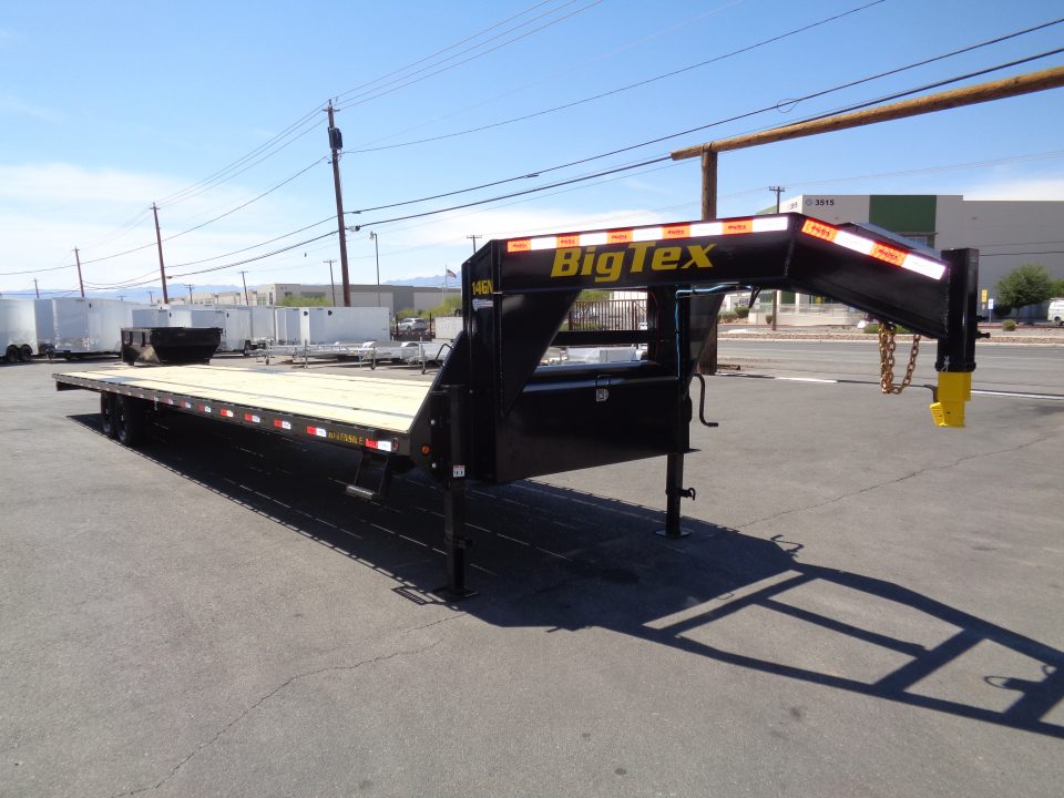 New 2026 Big Tex Trailer * 14GN-40STA * 40ft Single Wheel Tandem Axle Straight Deck Gooseneck Trailer