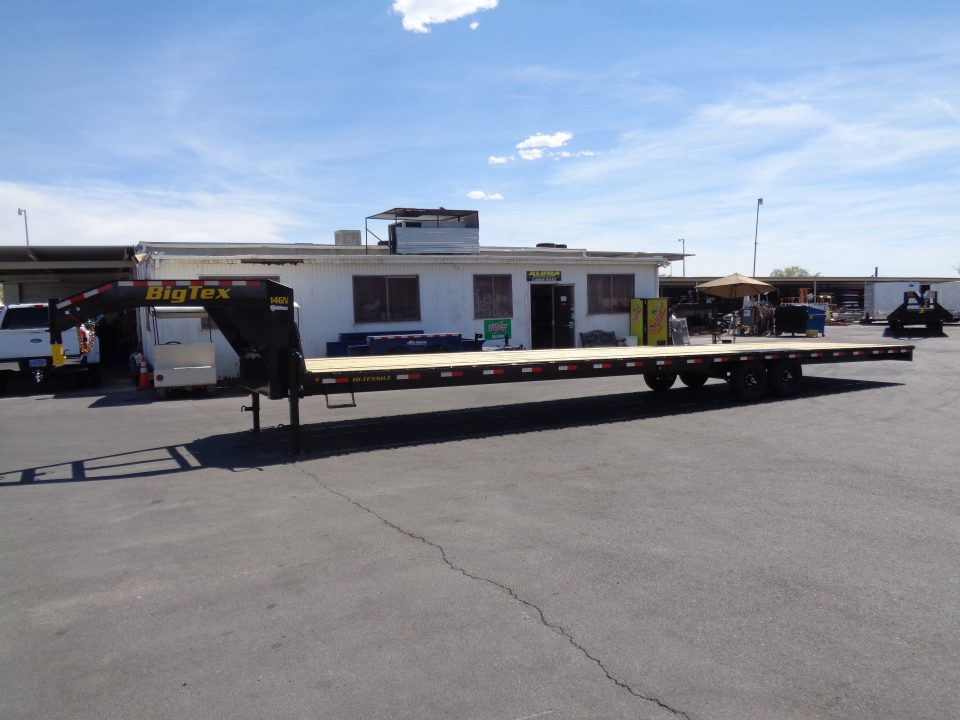 New 2026 Big Tex Trailer * 14GN-40STA * 40ft Single Wheel Tandem Axle Straight Deck Gooseneck Trailer