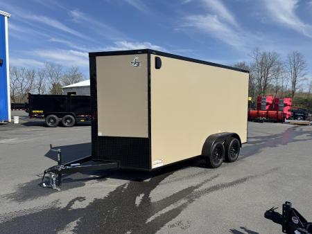 New 2026 Maximum Cargo Trailers 7X14TA Cargo / Enclosed Trailer *TAN W/ BLACK