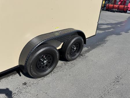 New 2026 Maximum Cargo Trailers 7X14TA Cargo / Enclosed Trailer *TAN W/ BLACK