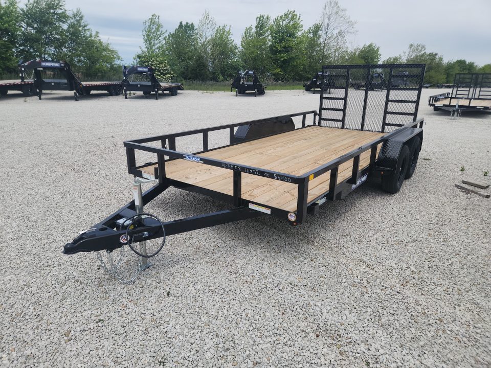 New 2026 Sure-Trac 7 x 16 7K Tube Top Utility Trailer