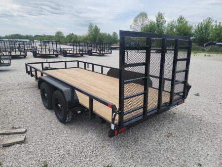 New 2026 Sure-Trac 7 x 16 7K Tube Top Utility Trailer