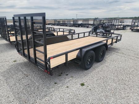 New 2026 Sure-Trac 7 x 16 7K Tube Top Utility Trailer