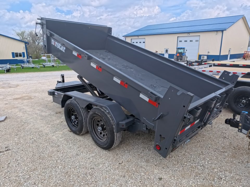New 2026 Norstar 72 x 12 DCB Dump Trailer with 10K GVWR, Slide-In Ramps, 8 Ply Tires