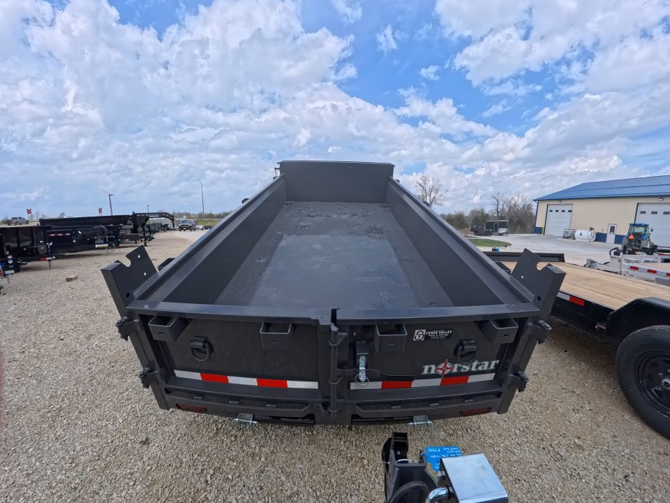 New 2026 Norstar 72 x 12 DCB Dump Trailer with 10K GVWR, Slide-In Ramps, 8 Ply Tires