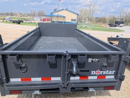 New 2026 Norstar 72 x 12 DCB Dump Trailer with 10K GVWR, Slide-In Ramps, 8 Ply Tires