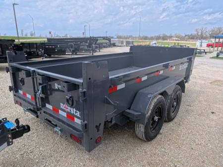New 2026 Norstar 72 x 12 DCB Dump Trailer with 10K GVWR, Slide-In Ramps, 8 Ply Tires