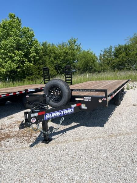 New 2026 Sure-Trac 8.5 x 20 SD Deckover Flatbed 15K