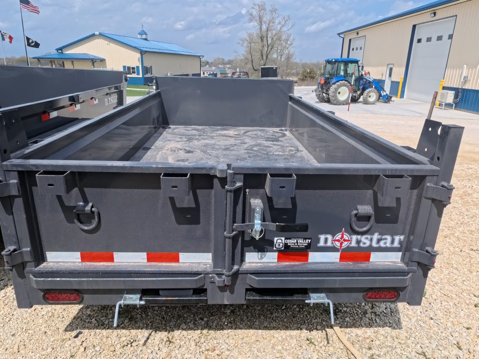 New 2026 Norstar 72 x 12 DCB Dump Trailer with 10K GVWR, Slide-In Ramps, 8 Ply Tires