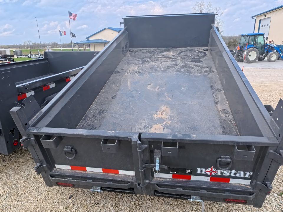 New 2026 Norstar 72 x 12 DCB Dump Trailer with 10K GVWR, Slide-In Ramps, 8 Ply Tires