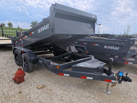 New 2026 Norstar 72 x 12 DCB Dump Trailer with 10K GVWR, Slide-In Ramps, 8 Ply Tires