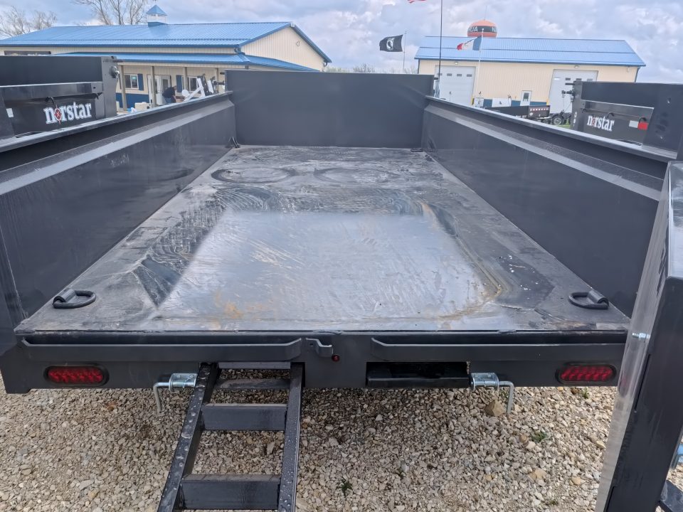 New 2026 Norstar 72 x 12 DCB Dump Trailer with 10K GVWR, Slide-In Ramps, 8 Ply Tires