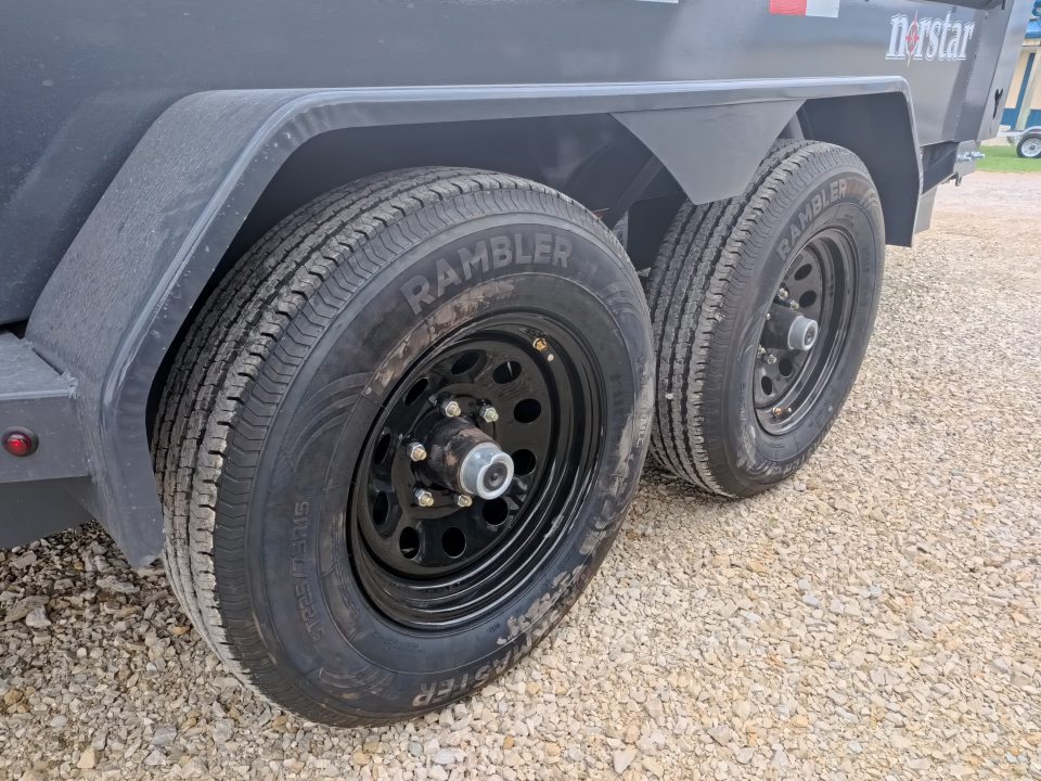 New 2026 Norstar 72 x 12 DCB Dump Trailer with 10K GVWR, Slide-In Ramps, 8 Ply Tires