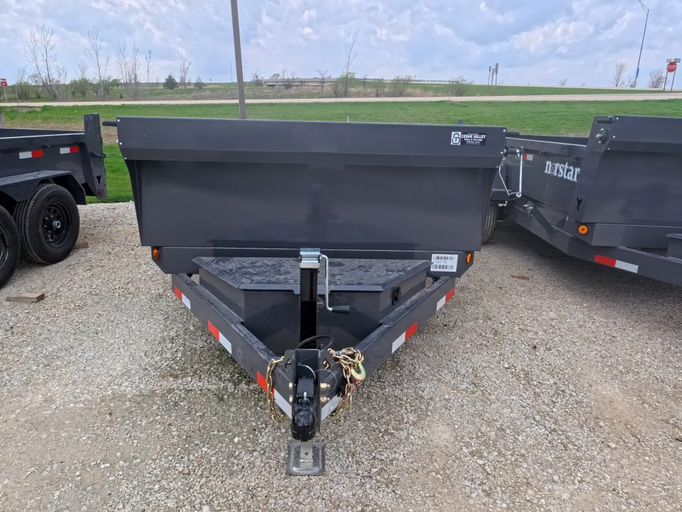 New 2026 Norstar 72 x 12 DCB Dump Trailer with 10K GVWR, Slide-In Ramps, 8 Ply Tires