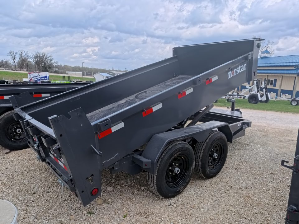 New 2026 Norstar 72 x 12 DCB Dump Trailer with 10K GVWR, Slide-In Ramps, 8 Ply Tires