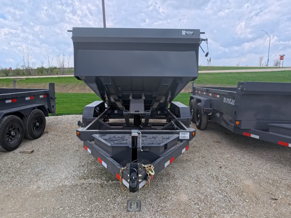 New 2026 Norstar 72 x 12 DCB Dump Trailer with 10K GVWR, Slide-In Ramps, 8 Ply Tires