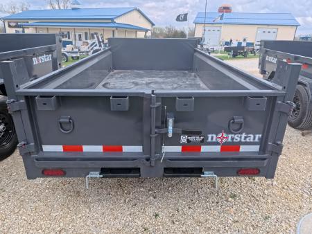 New 2026 Norstar 72 x 12 DCB Dump Trailer with 10K GVWR, Slide-In Ramps, 8 Ply Tires