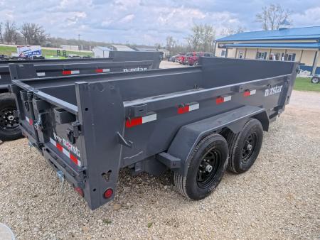 New 2026 Norstar 72 x 12 DCB Dump Trailer with 10K GVWR, Slide-In Ramps, 8 Ply Tires