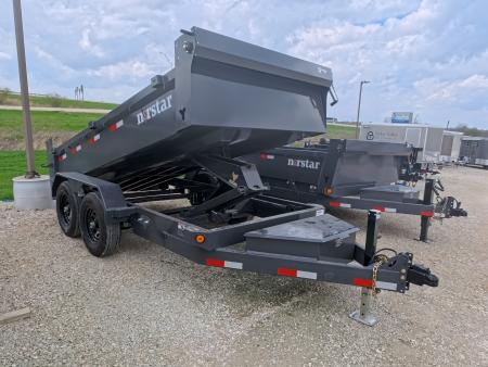 New 2026 Norstar 72 x 12 DCB Dump Trailer with 10K GVWR, Slide-In Ramps, 8 Ply Tires