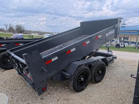 New 2026 Norstar 72 x 12 DCB Dump Trailer with 10K GVWR, Slide-In Ramps, 8 Ply Tires