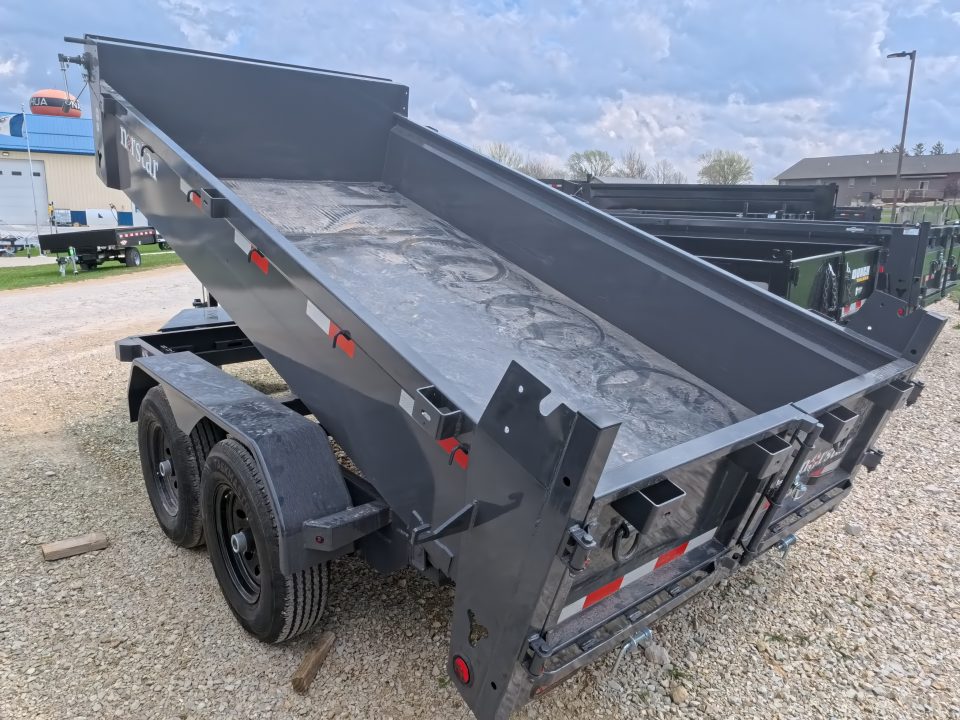 New 2026 Norstar 72 x 12 DCB Dump Trailer with 10K GVWR, Slide-In Ramps, 8 Ply Tires