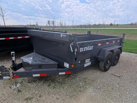 New 2026 Norstar 72 x 12 DCB Dump Trailer with 10K GVWR, Slide-In Ramps, 8 Ply Tires