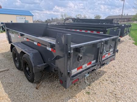 New 2026 Norstar 72 x 12 DCB Dump Trailer with 10K GVWR, Slide-In Ramps, 8 Ply Tires