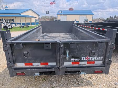 New 2026 Norstar 72 x 12 DCB Dump Trailer with 10K GVWR, Slide-In Ramps, 8 Ply Tires