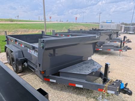 New 2026 Norstar 72 x 12 DCB Dump Trailer with 10K GVWR, Slide-In Ramps, 8 Ply Tires