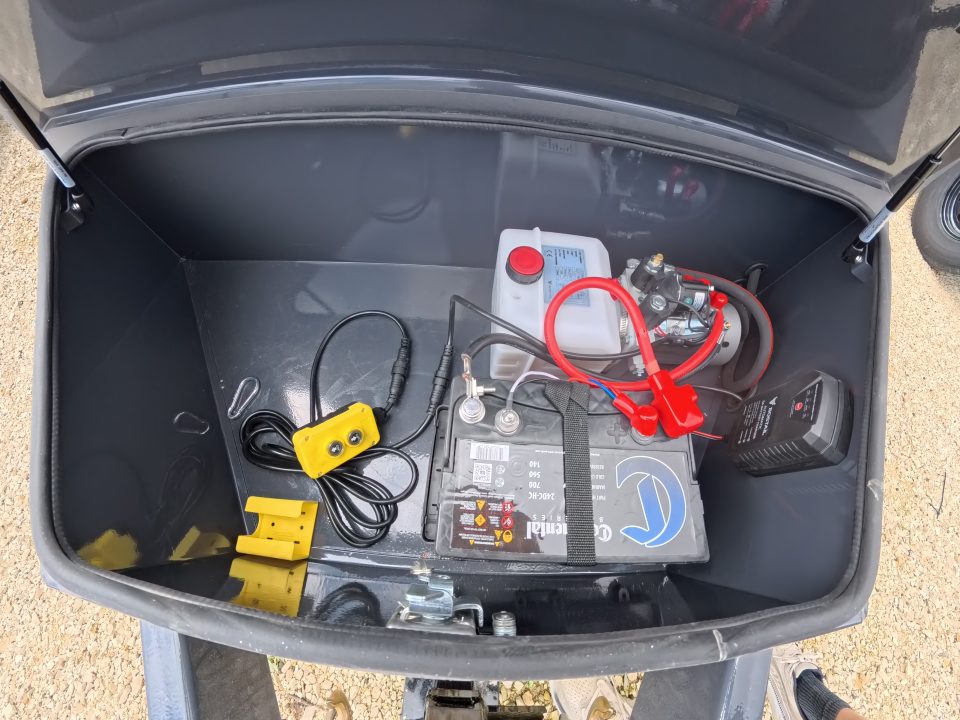 New 2026 Norstar 83 x 14 DCB Gray Dump with 14K GVWR, Scissor Hoist, Slide-In Ramps, 14 K Adj. Coupler with 2 5/16" Receiver