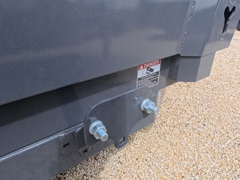 New 2026 Norstar 83 x 14 DCB Gray Dump with 14K GVWR, Scissor Hoist, Slide-In Ramps, 14 K Adj. Coupler with 2 5/16" Receiver