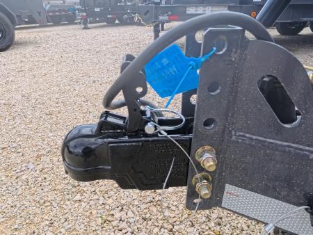 New 2026 Norstar 83 x 14 DCB Gray Dump with 14K GVWR, Scissor Hoist, Slide-In Ramps, 14 K Adj. Coupler with 2 5/16" Receiver