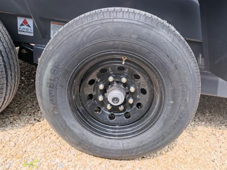 New 2026 Norstar 83 x 14 DCB Gray Dump with 14K GVWR, Scissor Hoist, Slide-In Ramps, 14 K Adj. Coupler with 2 5/16" Receiver