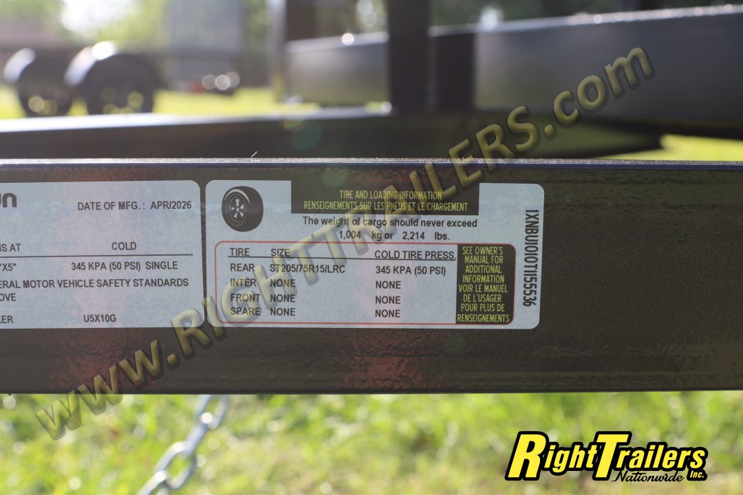 New 2026 5X10 Triple Crown Utility Trailer