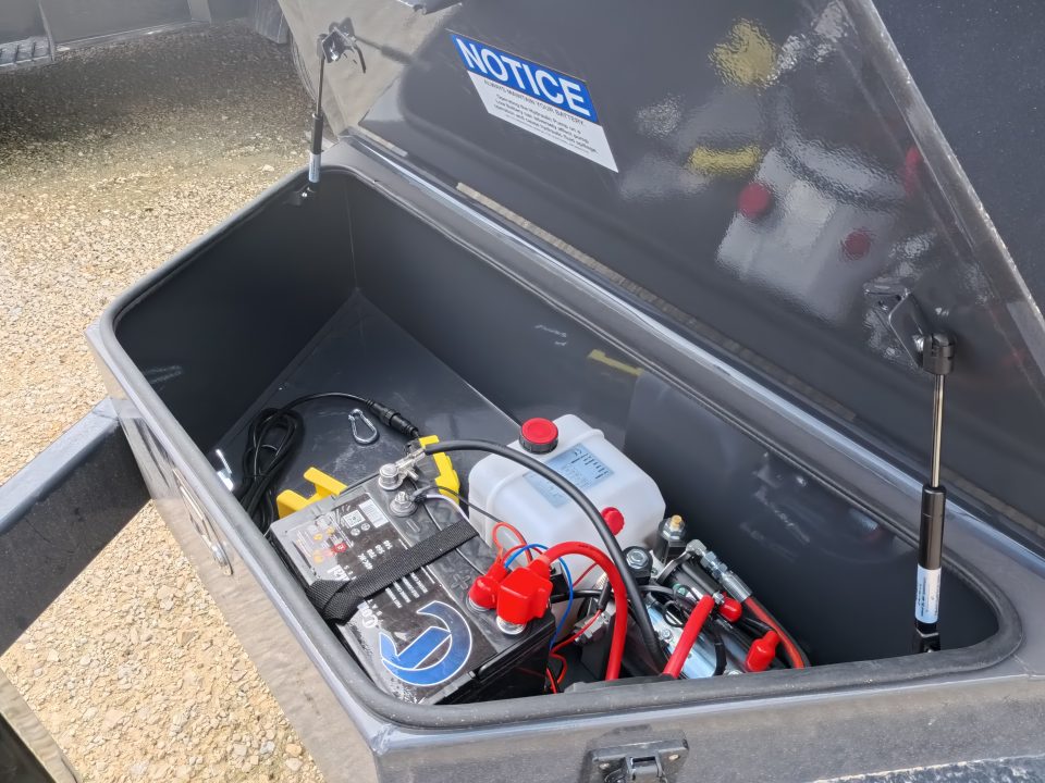 New 2026 Norstar 83 x 14 DCB Gray Dump with 2) 7K Straight Axles with Electric Brakes, 10 Ply Tires, Adj. 14K -2 5/16" Coupler