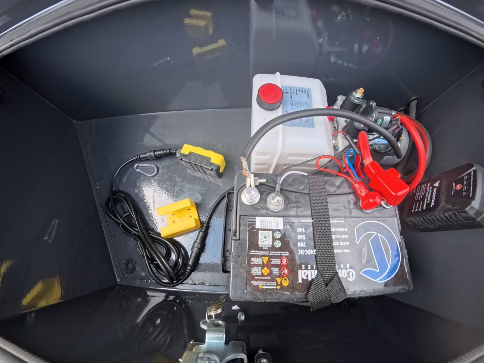 New 2026 Norstar 83 x 14 DCB Gray Dump with 2) 7K Straight Axles with Electric Brakes, 10 Ply Tires, Adj. 14K -2 5/16" Coupler