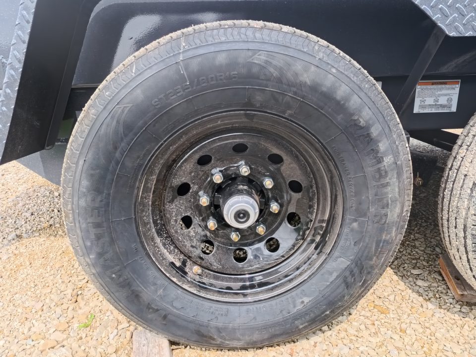 New 2026 Norstar 83 x 14 DCB Gray Dump with 2) 7K Straight Axles with Electric Brakes, 10 Ply Tires, Adj. 14K -2 5/16" Coupler