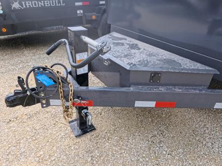 New 2026 Norstar 83 x 14 DCB Gray Dump with 2) 7K Straight Axles with Electric Brakes, 10 Ply Tires, Adj. 14K -2 5/16" Coupler