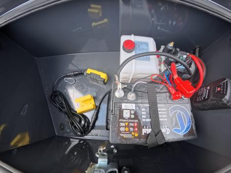 New 2026 Norstar 83 x 14 DCB Gray Dump with 2) 7K Straight Axles with Electric Brakes, 10 Ply Tires, Adj. 14K -2 5/16" Coupler