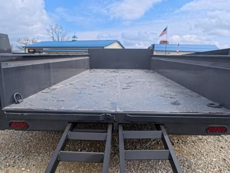 New 2026 Norstar 83 x 14 DCB Gray Dump with 2) 7K Straight Axles with Electric Brakes, 10 Ply Tires, Adj. 14K -2 5/16" Coupler