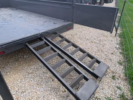 New 2026 Norstar 83 x 14 DCB Gray Dump with 2) 7K Straight Axles with Electric Brakes, 10 Ply Tires, Adj. 14K -2 5/16" Coupler