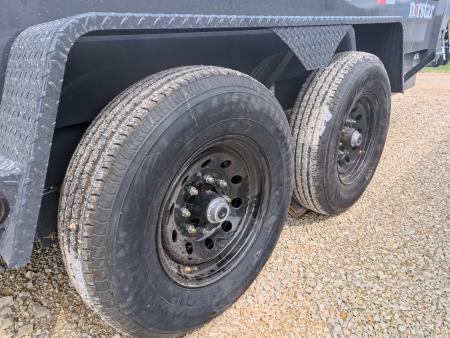 New 2026 Norstar 83 x 14 DCB Gray Dump with 2) 7K Straight Axles with Electric Brakes, 10 Ply Tires, Adj. 14K -2 5/16" Coupler
