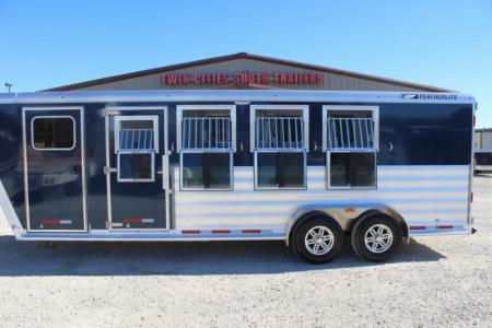New 2026 Featherlite Trailers 4 Horse Gooseneck 9600 Horse Trailer
