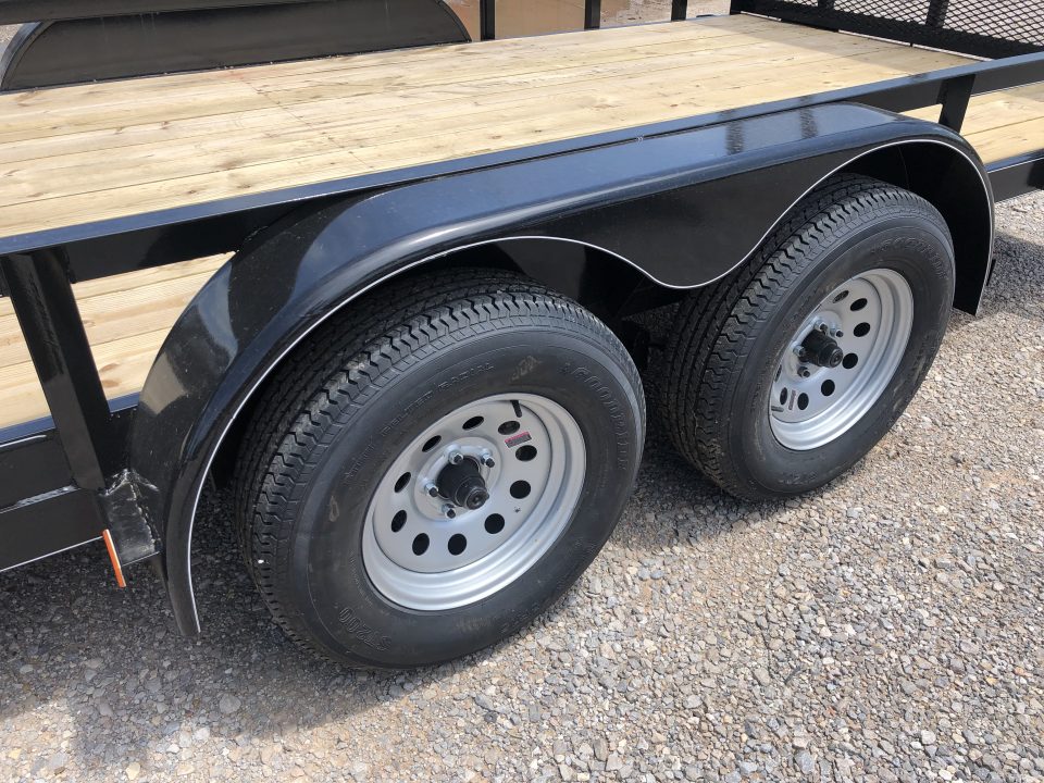 New 2026 Road Boss 83"x20' Bumper Pull w/4' Rear Gate & 4' Side Gate ATV Trailer