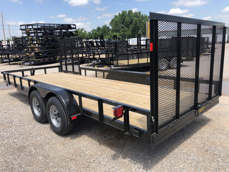 New 2026 Road Boss 83"x20' Bumper Pull w/4' Rear Gate & 4' Side Gate ATV Trailer